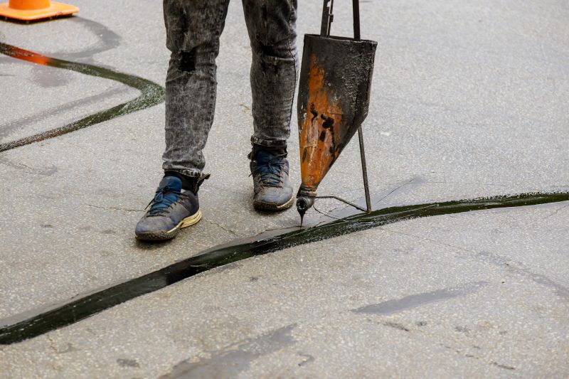 Sealant Being Applied